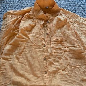 Old navy button-down. Very flattering and a great beach cover-up